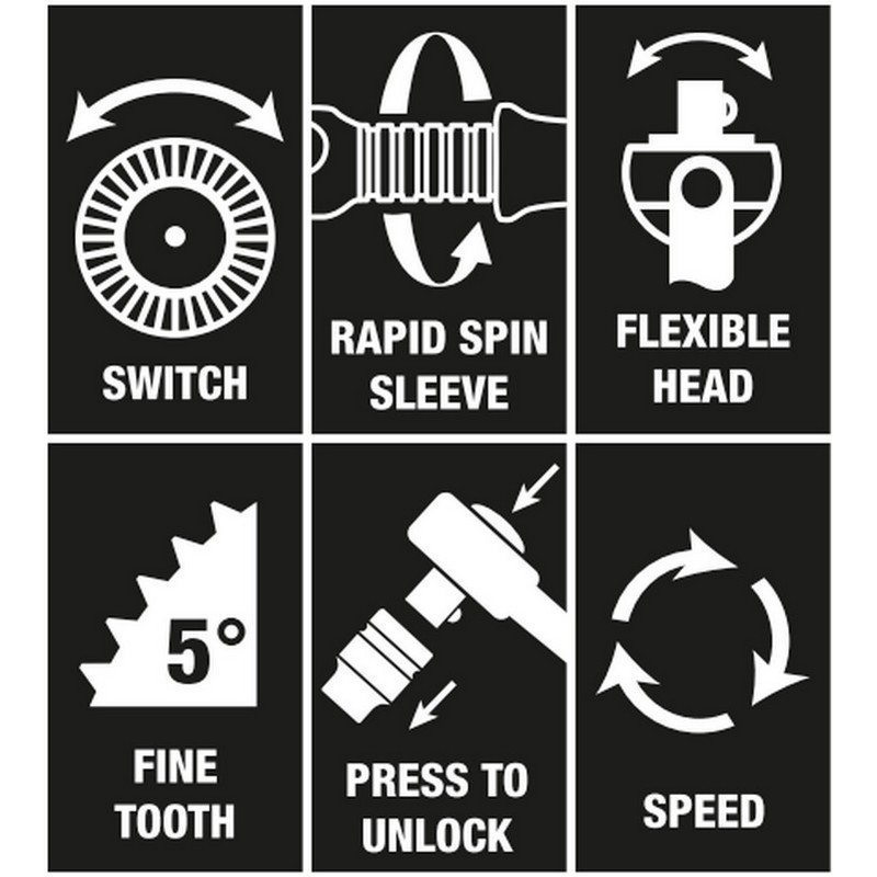 Wera Zyklop Speed KF Kompakt 1/4" Cırcır Lokma Bits Seti 26P 05051045001