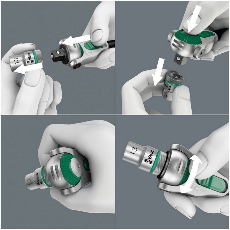 Wera Zyklop Speed KF Kompakt 1/4" Cırcır Lokma Bits Seti 26P 05051045001