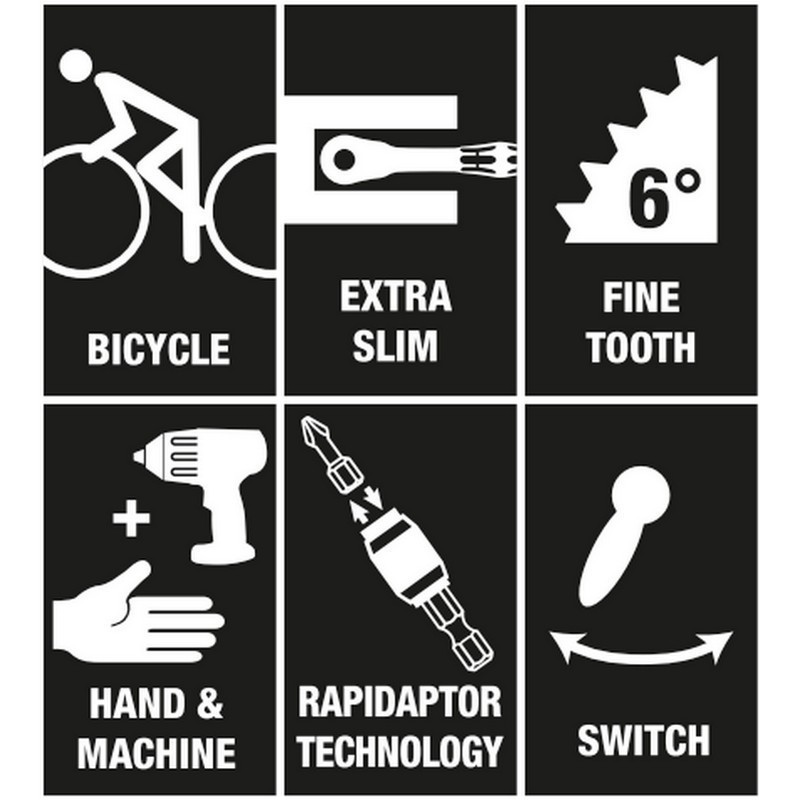 Wera Zyklop Mini Cırcır Bisiklet Tamir Seti 3 05004172001