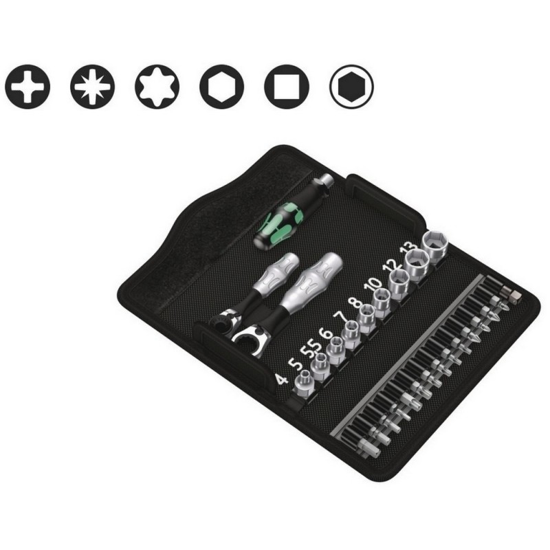 Wera Zyklop Mini Cırcır Lokma Bits Seti 2 05135918001