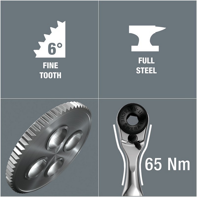 Wera Zyklop Mini Cırcır Lokma Bits Seti 2 05135918001