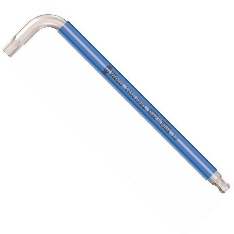 Wera 3950 SPKL Renkli Alyan Anahtar Topbaş Hexplus 10mm 05022668001