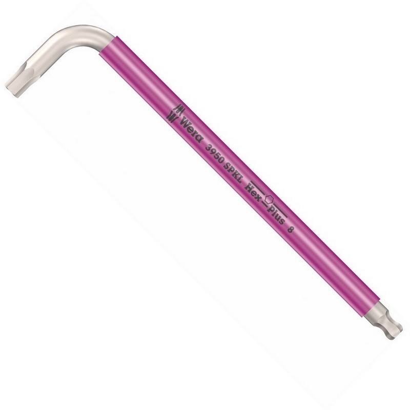 Wera 3950 SPKL Renkli Alyan Anahtar Topbaş Hexplus 8mm 05022667001