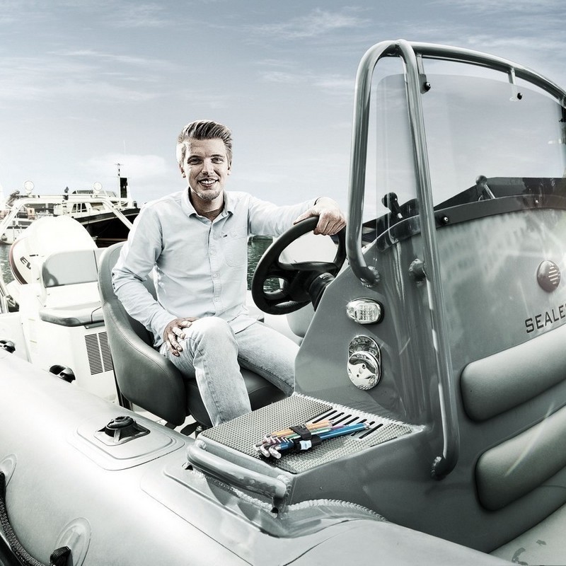 Wera 3950 SPKL Renkli Alyan Anahtar Topbaş Hexplus 2,5mm 05022662001