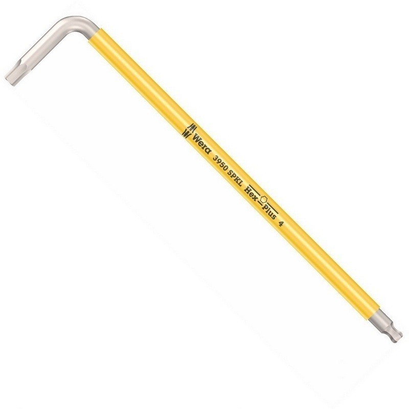 Wera 3950 SPKL Renkli Alyan Anahtar Hexplus Topbaş 4mm 05022664001