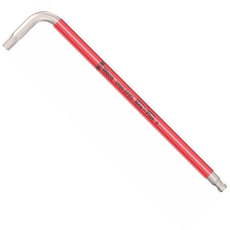 Wera 3950 SPKL Renkli Alyan Anahtar Topbaş Hexplus 6mm 05022666001