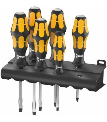 Wera 932 917 Yıldız Düz Keski Tornavida Seti 6P 05018282001