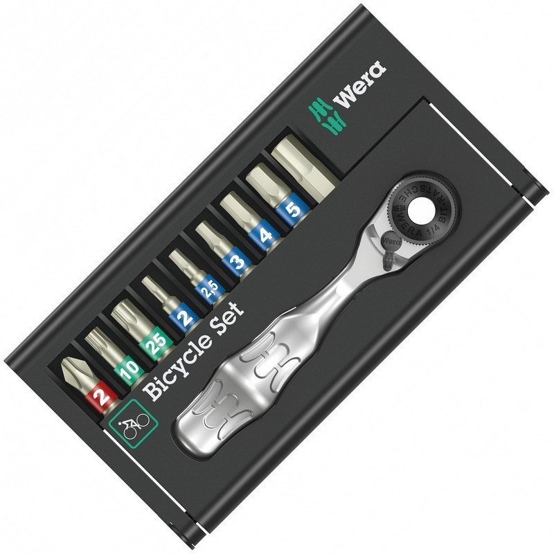 Wera Bisiklet Set 9 Mini Cırcır Bits Seti 05004177001