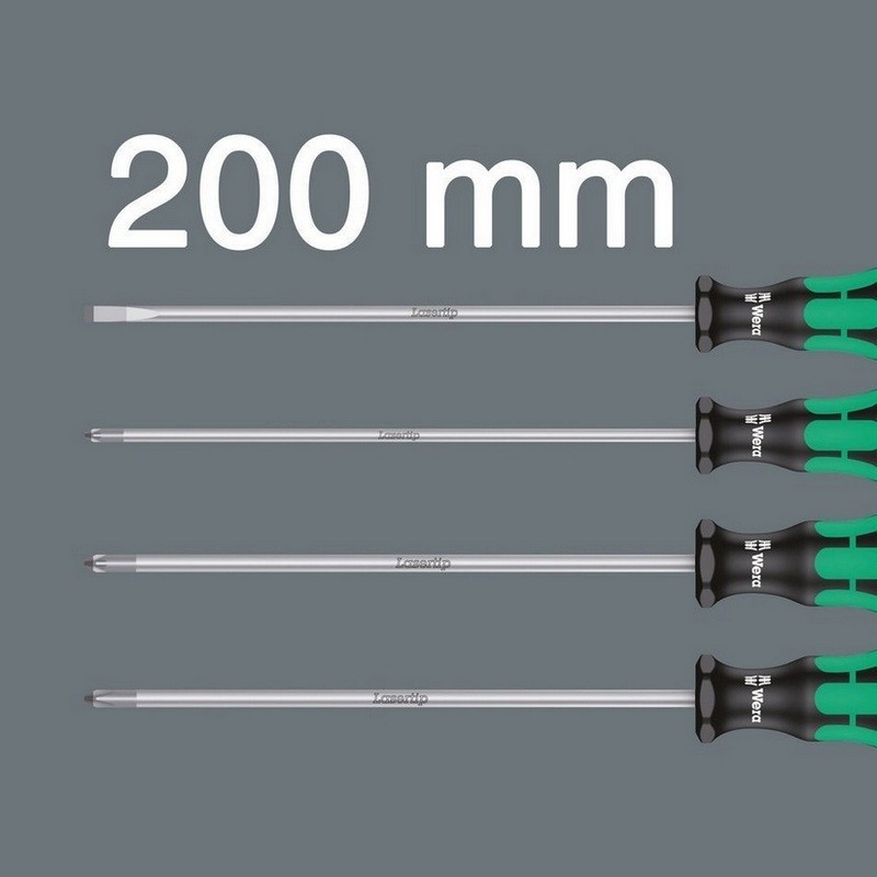 Wera 335/350/355/4 Kraftform Plus Tornavida Seti 200mm 05347736002