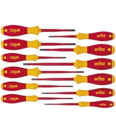 Wiha 3201 SoftFinish VDE Tornavida Seti slimFix 12P 41003