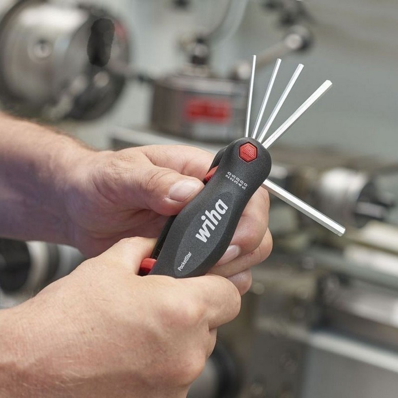 Wiha 369RP PocketStar Alyan Topbaş Allen Anahtar Cep Seti 2-8mm MagicRing 7P 23031