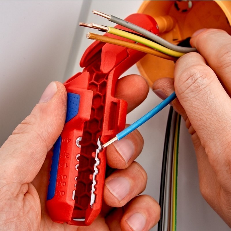 Knipex 169501 SB ErgoSrip Kablo Sıyırma Aleti Sağ El