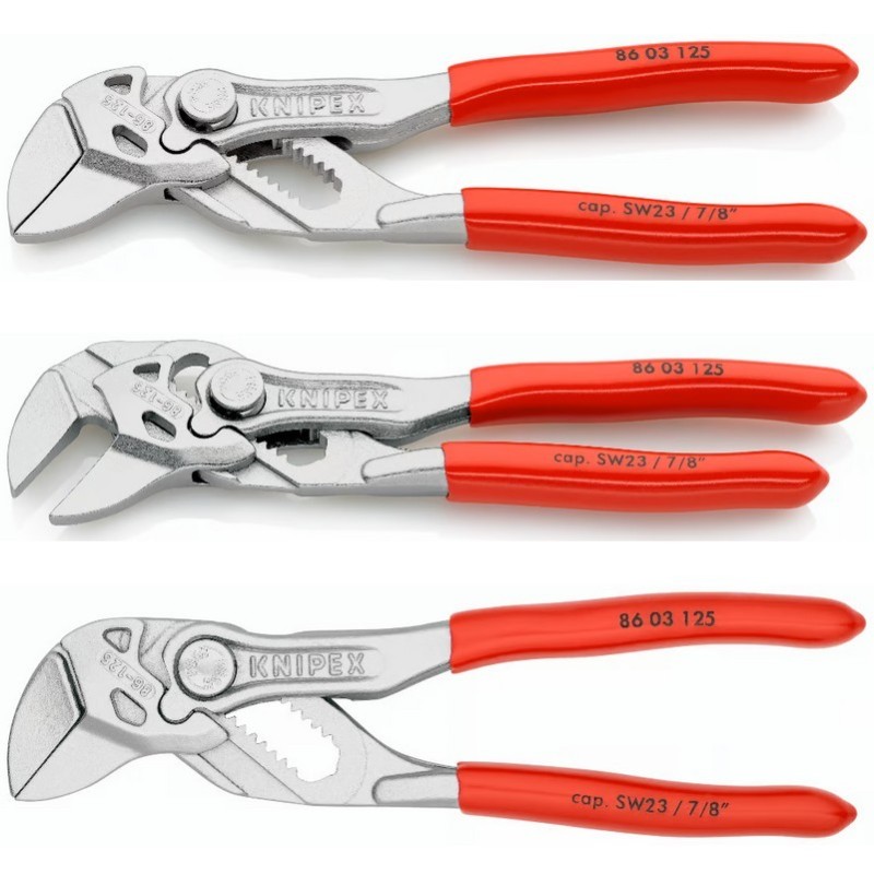 Knipex 8603125 Düz Çene Ayarlı Fort Pense 125mm