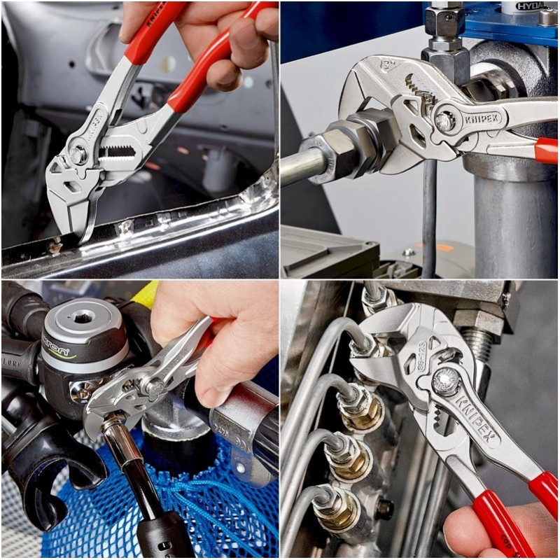 Knipex 8603125 Düz Çene Ayarlı Fort Pense 125mm