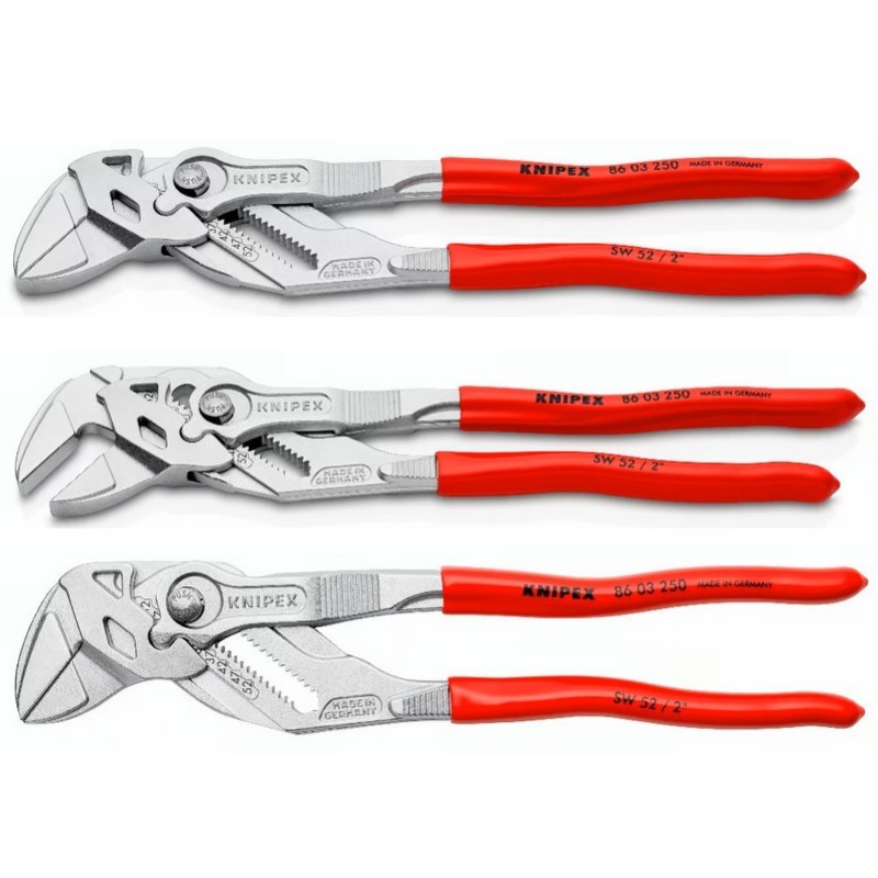 Knipex 8603250 Düz Çene Ayarlı Fort Pense 250mm