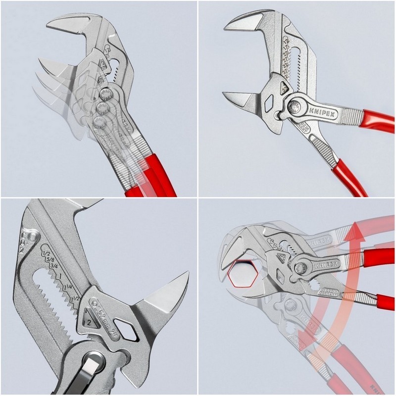 Knipex 8603250 Düz Çene Ayarlı Fort Pense 250mm