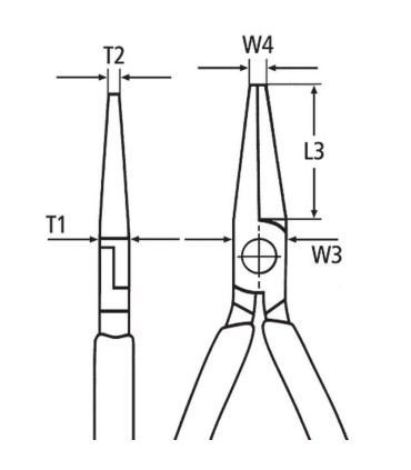 Knipex 26 12 200 Kargaburun Leylek Burnu Tipi 200mm