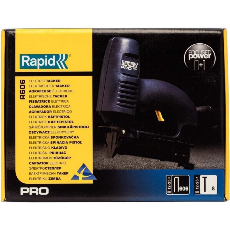Rapid R606 Pro Elektirikli Zımba Teli ve Çivi Çakma Tabancası 10643001