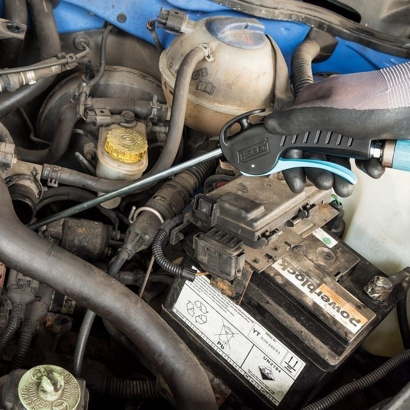 Hazet 9040P-2 Basınçlı Hava Üfleme Tabancası Düz Boru 300mm