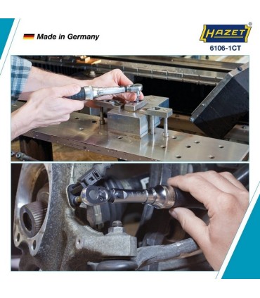 Hazet 6106-1CT 1-6Nm 1/4" Ayarlanabilir Tork Anahtarı ±%2