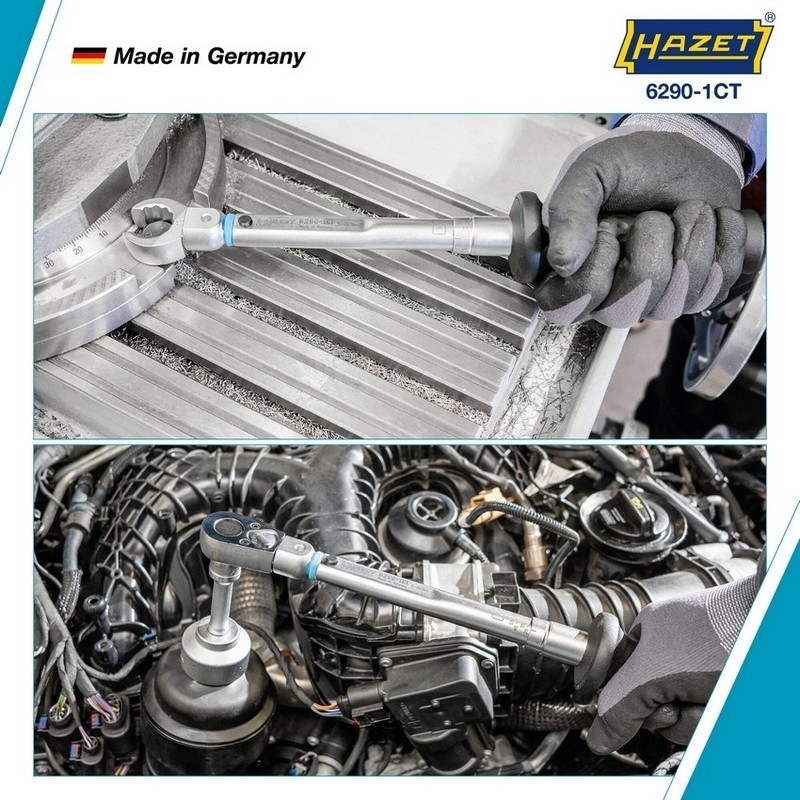 Hazet 6290-1CT 5-60Nm 9X12mm Değişken Uçlu Torkmetre ±%2