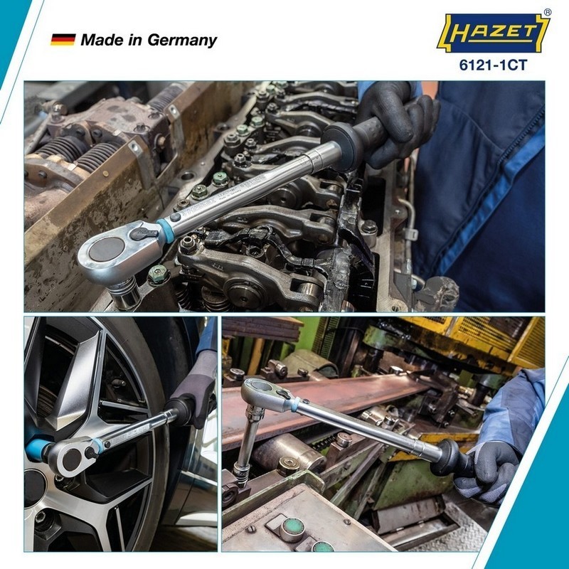 Hazet 6121-1CT 20-120Nm 1/2" Ayarlı Torkmetre ±%2