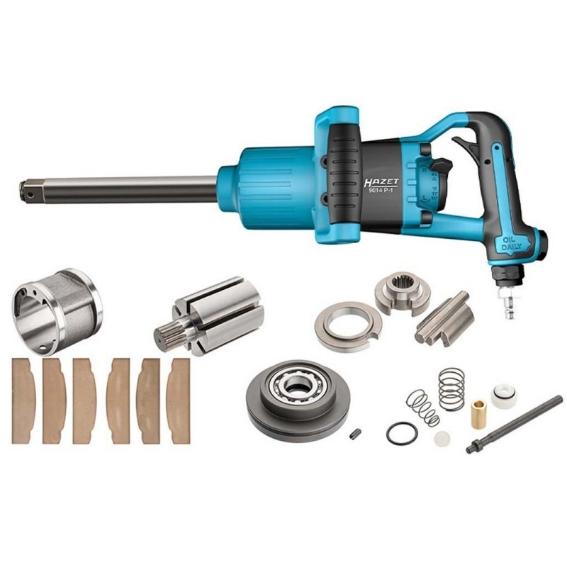 Hazet 9014 P-1 3400Nm 1" Uzun Tip Havalı Somun Sıkma Sökme