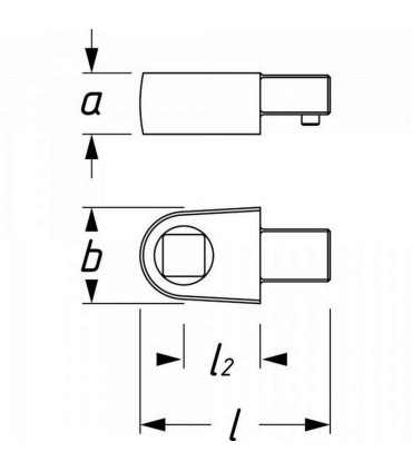 Hazet 6413-3 3/8" Sabit Kafa Tork Ucu için 3/8" Kayar Sürücü