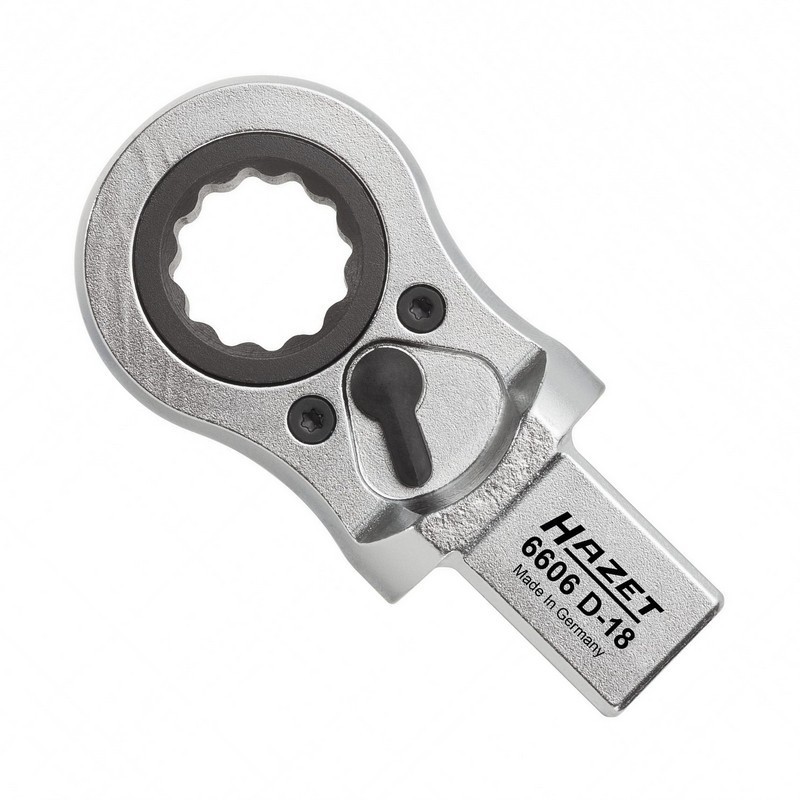 Hazet 6606D-16 14X18 Geçmeli Tork Ucu Yıldız Kaset Tip Yön Mandallı Cırcır 16mm