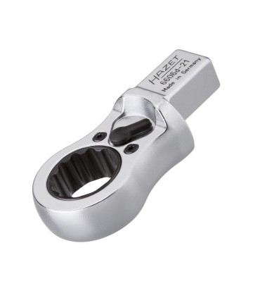 Hazet 6606D-21 14X18 Geçmeli Tork Ucu Yıldız Kaset Tip Yön Mandallı Cırcır 21mm