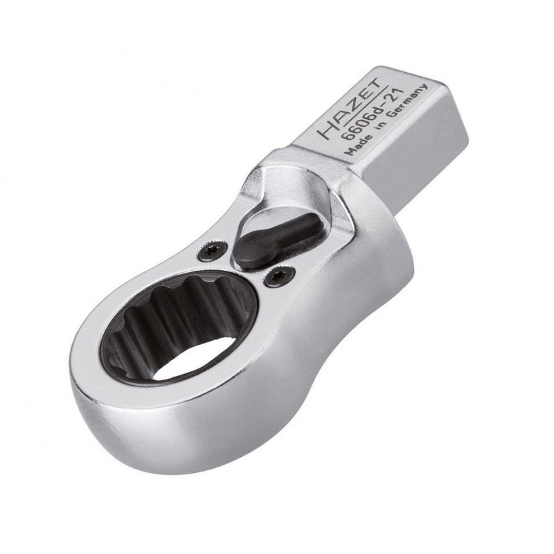 Hazet 6606D-21 14X18 Geçmeli Tork Ucu Yıldız Kaset Tip Yön Mandallı Cırcır 21mm