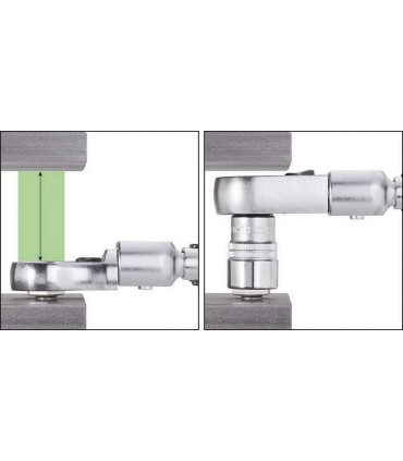 Hazet 6606D-21 14X18 Geçmeli Tork Ucu Yıldız Kaset Tip Yön Mandallı Cırcır 21mm