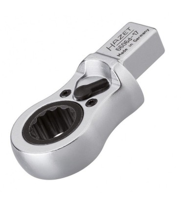 Hazet 6606D-17 14X18 Geçmeli Tork Ucu Yıldız Kaset Tip Yön Mandallı Cırcır 17mm