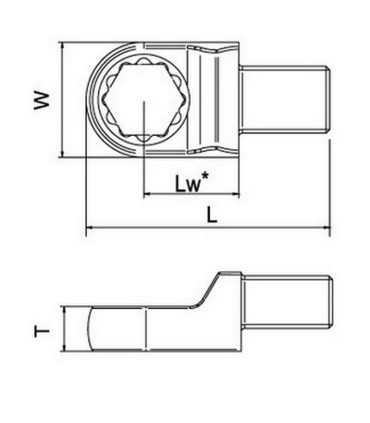 Netratek 7422-41W 41mm Yıldız 14X18mm Değişken Tork Ucu