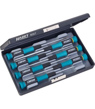 Hazet 805/7 Elektronikci Düz Yıldız Mikro Tornavida Seti 7P
