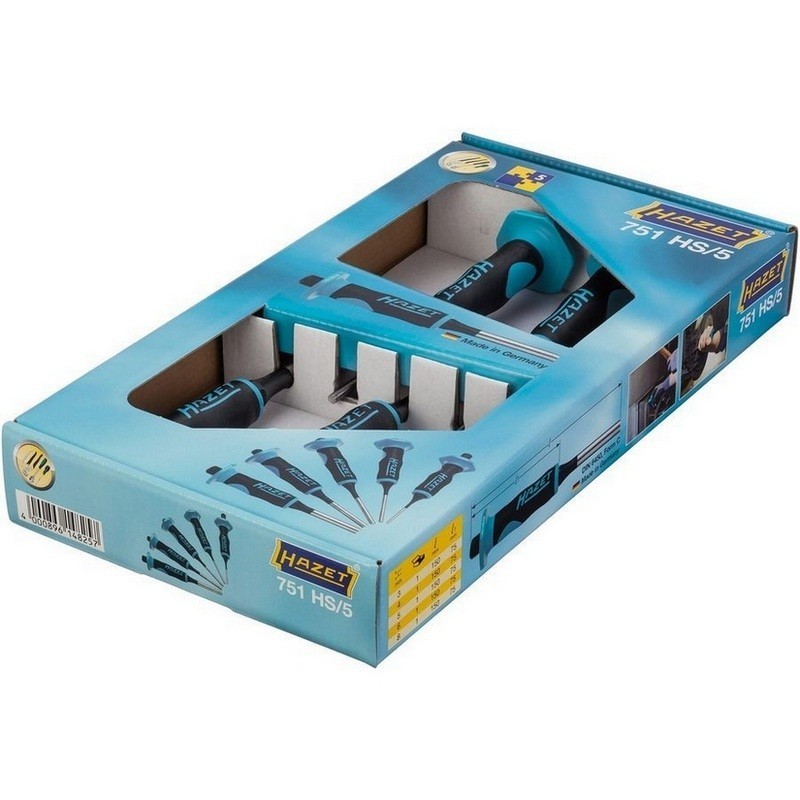 Hazet 751HS/5 Düzbaş Murç Takımı 3-8mm