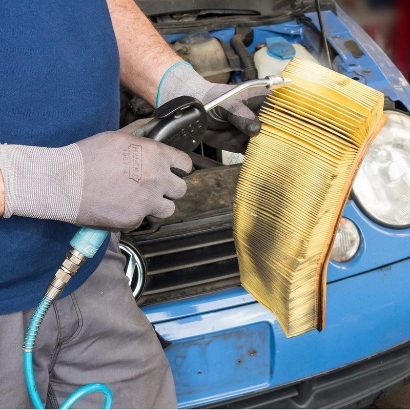 Hazet 9040P-4 Basınçlı Hava Üfleme Tabancası Eğik Boru 100mm