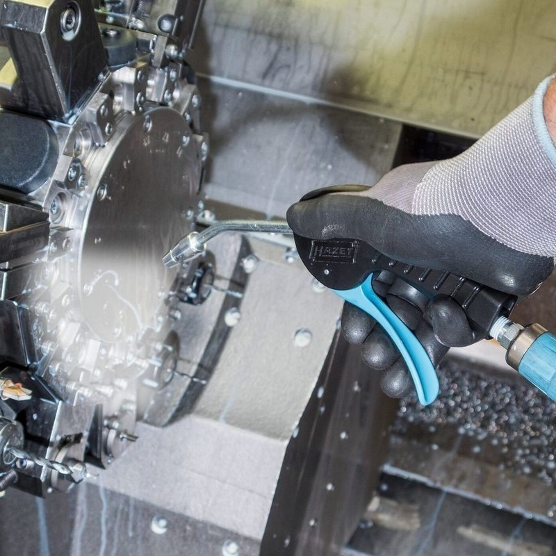 Hazet 9040P-4 Basınçlı Hava Üfleme Tabancası Eğik Boru 100mm