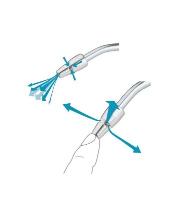 Hazet 9040P-3  Basınçlı Hava  Sessiz Üfleme Tabancası Eğik Boru 100mm