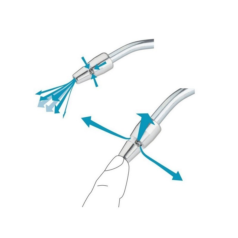 Hazet 9040P-3  Basınçlı Hava  Sessiz Üfleme Tabancası Eğik Boru 100mm