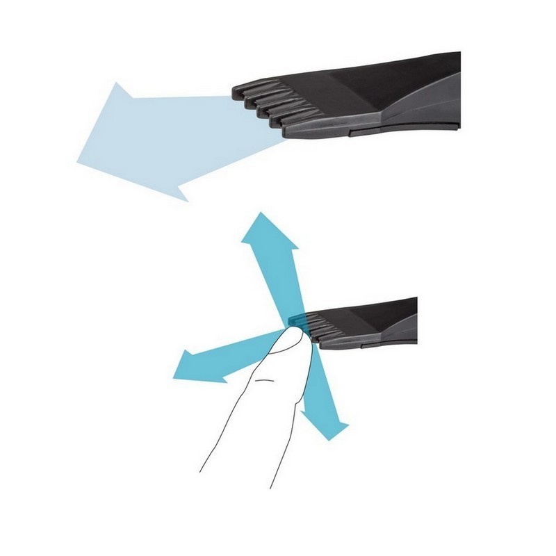 Hazet 9040P-5 Basınçlı Hava Üfleme Tabancası Düz Geniş Burun