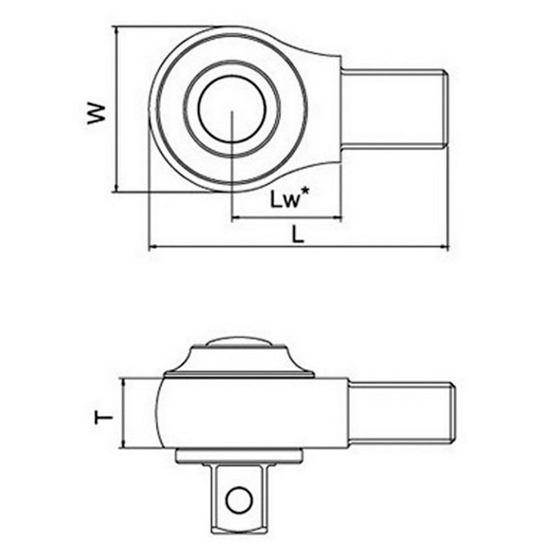 Netratek 7532-03W 3/8" Kare 14X18 Girişli Yön Tekerli Cırcır 72D