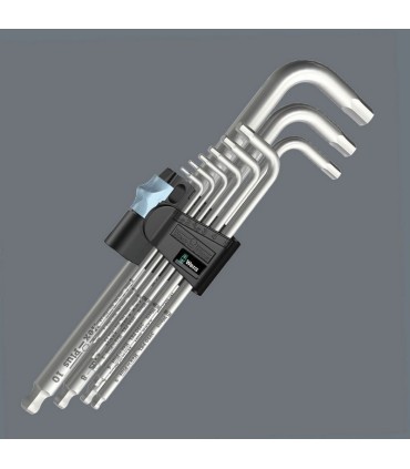 Wera 3950/9 PKL SB Hexplus Topbaş Alyan Anahtar Seti 1 05073544001