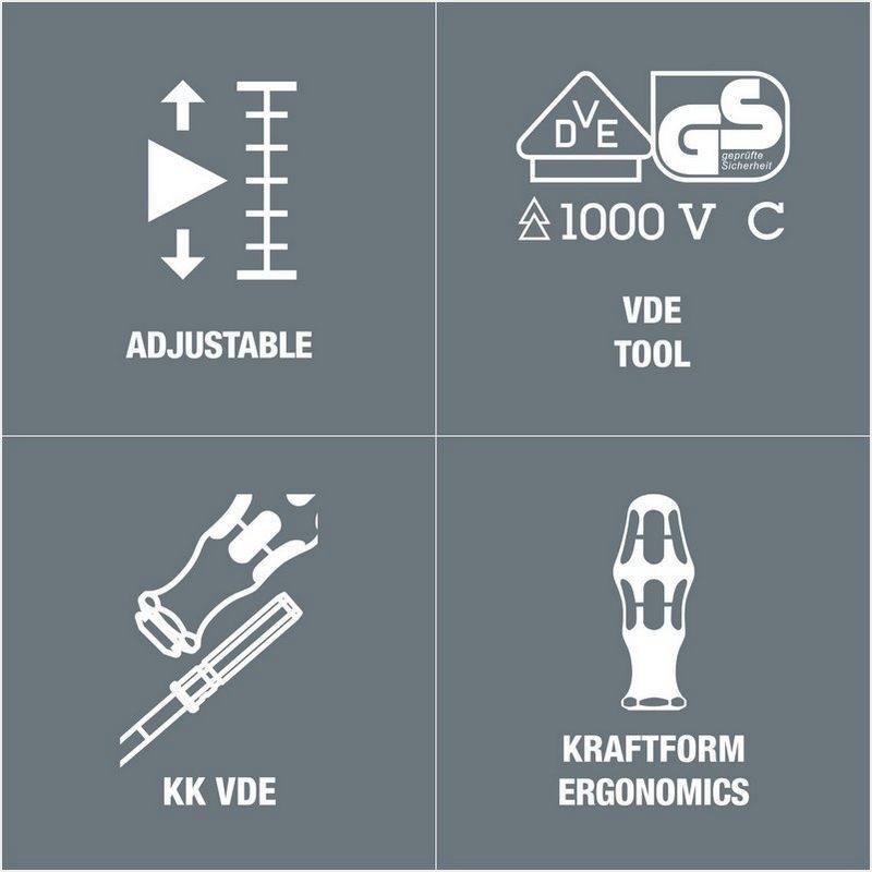 Wera 7441 VDE 1,2-3Nm Torklu Tornavida 9mm 05074750001