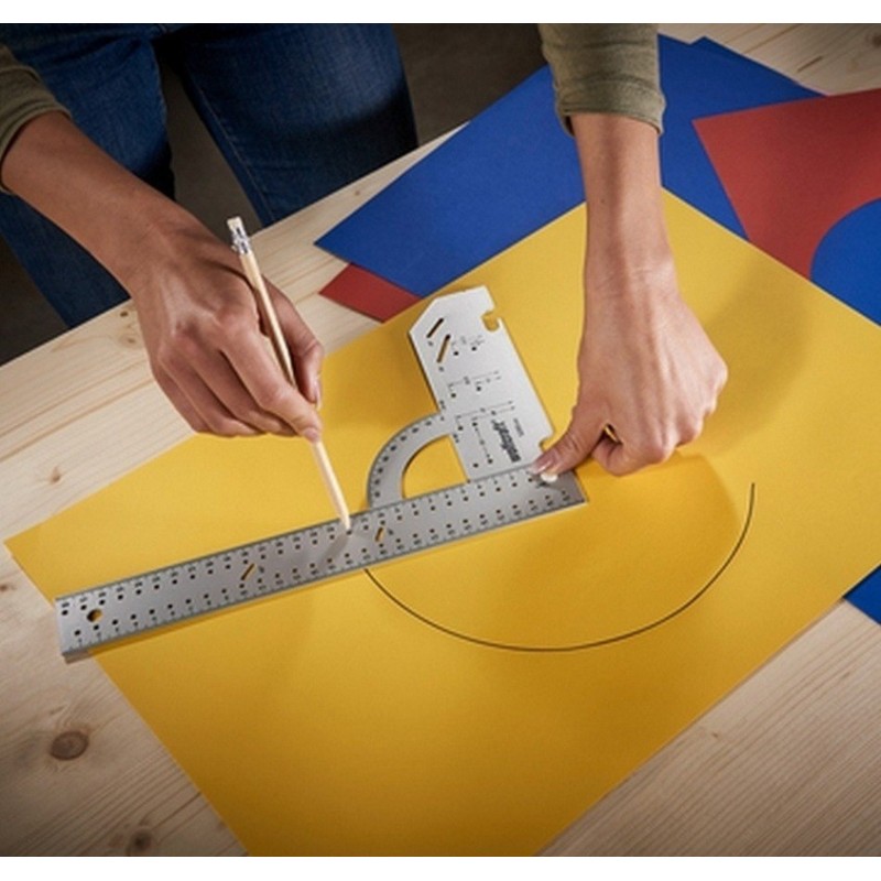 Wolfcraft 5205000 Universal 300mm Çelik Gönye