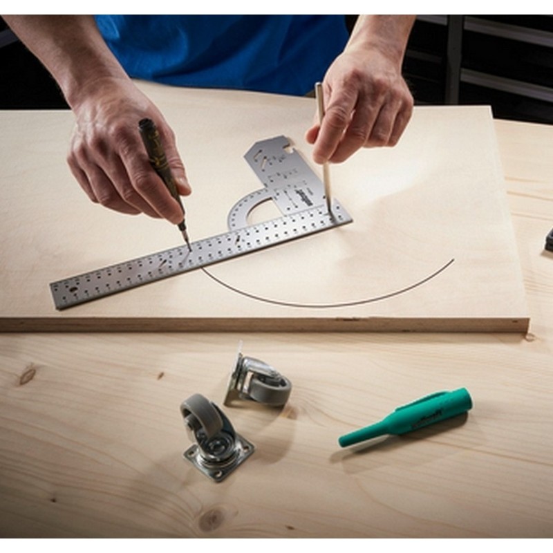 Wolfcraft 5205000 Universal 300mm Çelik Gönye