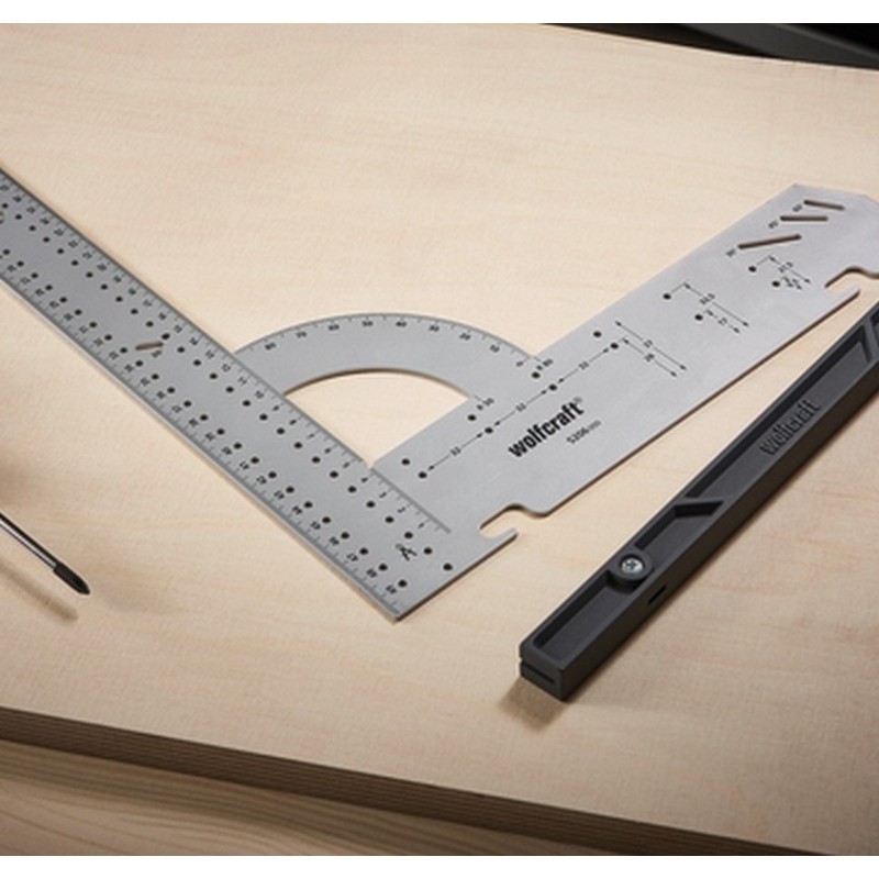 Wolfcraft 5205000 Universal 300mm Çelik Gönye