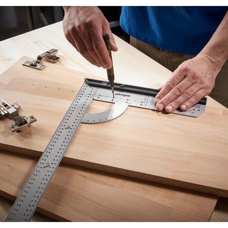 Wolfcraft 5206000 Universal 500mm Çelik Gönye