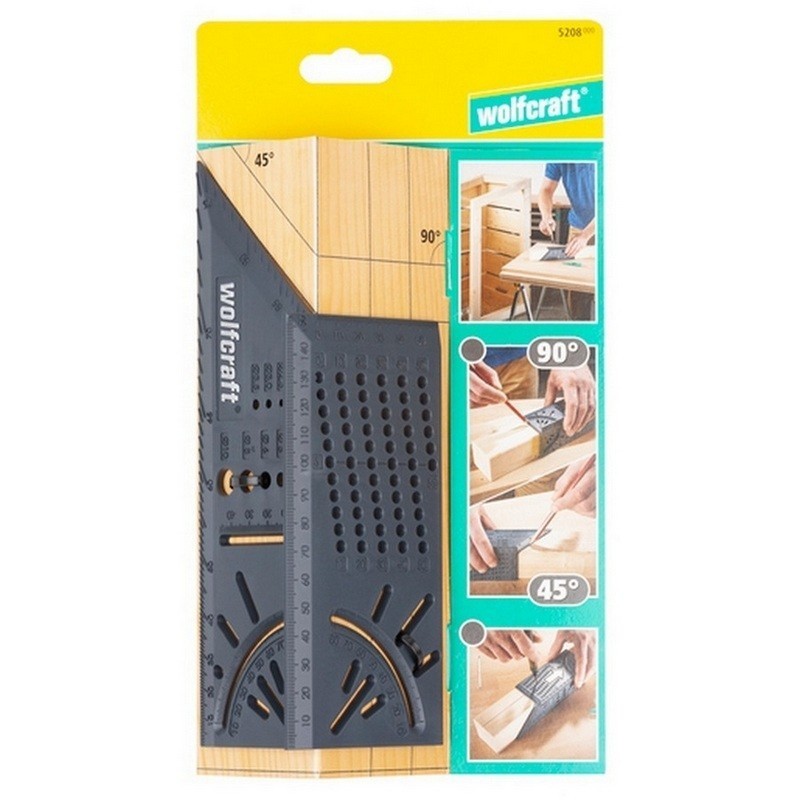 Wolfcraft 5208100 3D Plastik Gönye 212mm