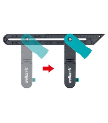 Wolfcraft 6958000 Mastar Fonksiyonlu Açı Alma Aleti